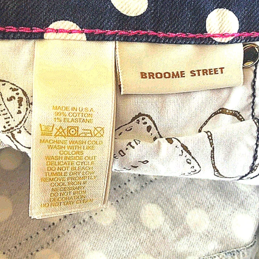KATE SPADE Polka-Dot 'Broome Street' Skinny Jeans NWOT
